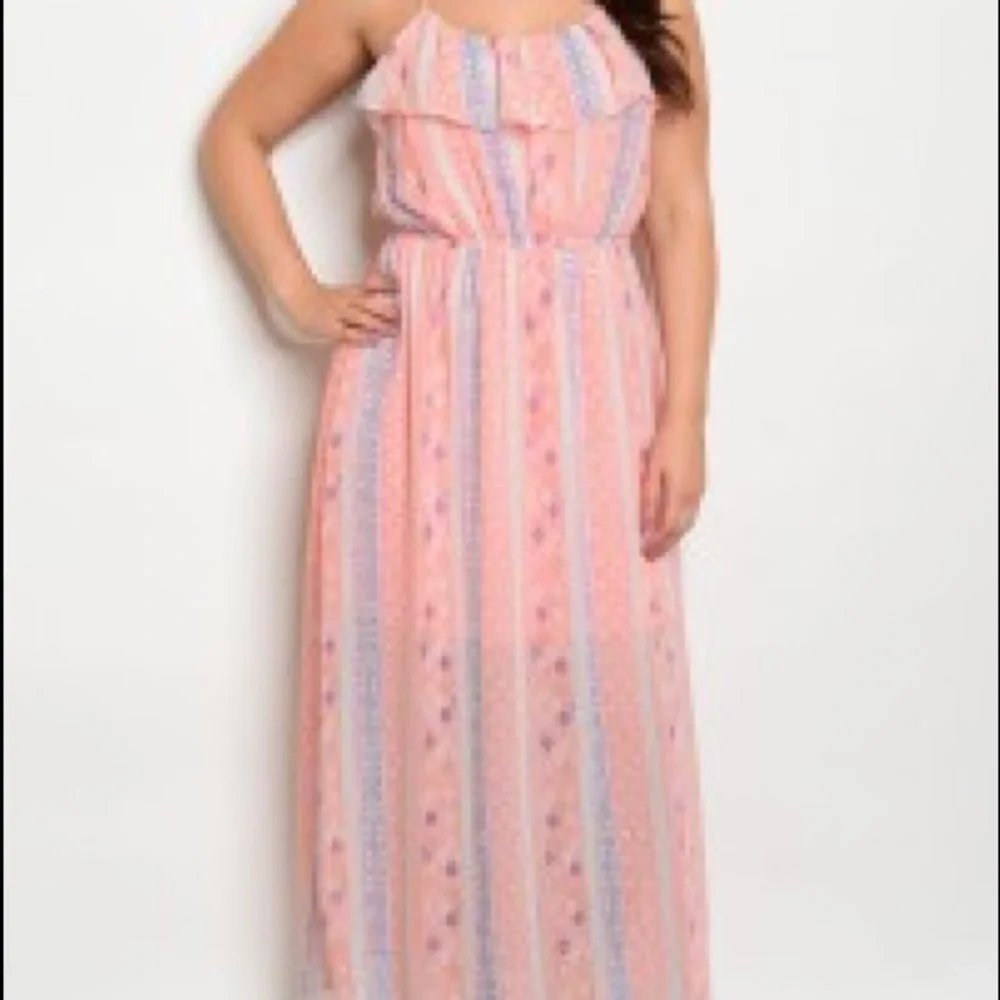 COPY - Peach Ruffle Maxi - Picture 1 of 1